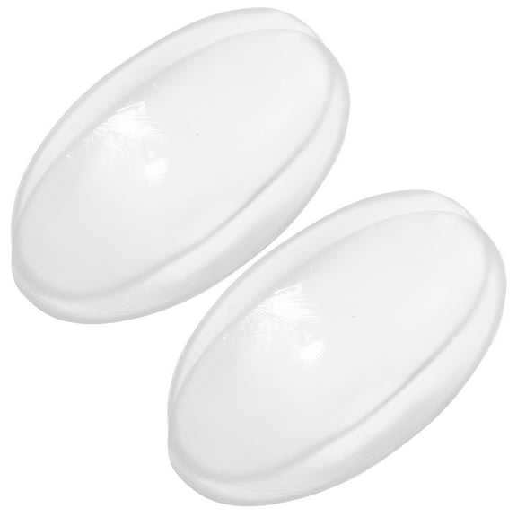 SEWCHICS 2 Pairs Reusable Silicone Shoulder Pad Transparent Anti Slip Lightweight Shape Complement