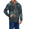 thumbnail image 3 of Zip Up Hoodies for Men - Jellyfish Pattern No.9028 Long Sleeve Comfrt Men'S Fashion Hoodies & Sweatshirts, Jackets for Men Hoodies Pullover Clothing Clothes with Pouch, 3 of 5