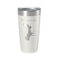thumbnail image 1 of Eastern Lake Map Tumbler Travel Mug Insulated Laser Engraved Coffee Cup Florida 20 oz White, 1 of 1