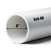 Schedule 40 PVC Pipe - Cut to Custom Length (4 x 1)