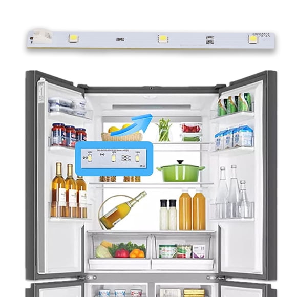 Tira de Lámpara de color Blanca, 5050 Refrigerador de cuentas LED Light Energy Ahorro DC12V 6000-6500K Buena DISIPACIÓN DE CALOR PARA Uso del Hogar