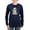 Navy, variant on - Boo T Shirt Women's Long Sleeve T Shirt - Women's Long Sleeve Graphic Tee Casual Fit