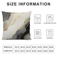 thumbnail image 5 of COMIO  Black Gold Grey Marble Throw Pillow Covers Marble Texture Modern Decorative Pillow Cases for Couch Sofa Bed Home Decor, 5 of 5