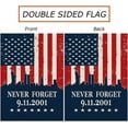 thumbnail image 2 of 9/11 House Flag Never Forget September 11th Firefighter Flags Banner Outdoor Decorative Burlap Double Sided Yard Lawn Home Decor 28 x 40 Inch, 2 of 4