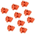 thumbnail image 4 of STARTIST 10Pcs Wooden Train Track Accessories, Track , Educational Toy Building Sets for Wooden Train Set Stem Kits Orange, 4 of 8