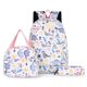thumbnail image 3 of Mochila con estampado para estudiante, juego de mochilas con fiambrera, estuche para lápices, color blanco, 3 uds. FLhrweasw Para estrenar, 3 of 3