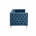 thumbnail image 4 of Morden Fort Dutch Velvet Accent Sofa Chair,Tufted Chair with Solid Wood/Gold Metal Legs For Living Room,Misty Blue, 4 of 6