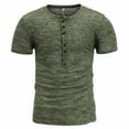 thumbnail image 2 of Mens Casual Slim Fit Basic Henley Short Sleeve T-Shirt, 2 of 3