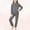 Gray, variant on Childrens Solid Color Semi High Neck Long Sleeve Top Elastic Waist Pants Warm Flannel Home Suit Set Cozy Homewear for Toddlers and Kids Soft Casual Outfit Playwear(Brown#1,1-2 Years)