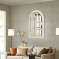 thumbnail image 5 of ABBSR 24.5x34.25in. Arch Decorative Wall Mirror Has Wooden Frame,Farmhouse Window Mirror for Vanity Bathroom, 5 of 9