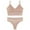 Pink#2 piece lingerie set, variant on VBTAPA Women's Bikini Sets, High Waist Tummy Control Swimsuits, 2 Piece Bathing Suits, Cheeky Beach Swimwear Mint Green XXL