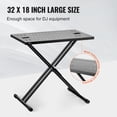 thumbnail image 3 of VEVOR Table de DJ Portable avec Support de Clavier à Double Face, Hauteur Réglable, 3 of 9