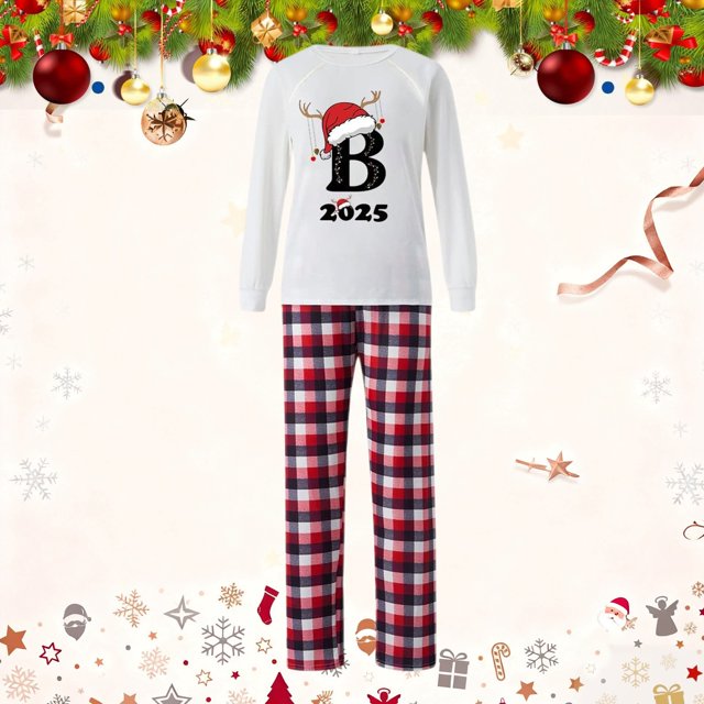 WILLBEST Pijamas Familiares a Juego Para Toda la Familia. Pijamas Para Niñas, Ideales Para Fiestas Navideñas. Ropa Cómoda Para Estar en Casa. Conjunto Festivo.