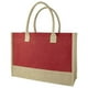 thumbnail image 2 of Paquete 35 piezas Bolsa de yute con interior plastificado rojo 46 x 32 x 17, 2 of 4
