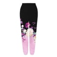 thumbnail image 4 of Women's Casual Pants Women'S Bottom Sweatpants Joggers Pants Workout High Waisted Yoga Pants With Pockets,Pink Women's Casual Pants XXL, 4 of 5
