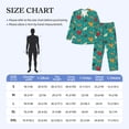 thumbnail image 4 of Sikiie Cute Hens And Rooster Mens Pajama Set, Soft Warm Long Sleeve Sleepwear, Cozy Button-Down Pjs for Men-Small, 4 of 7