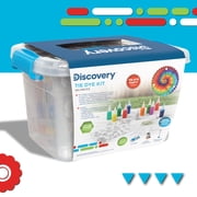 Discovery Kids 10-Color Tie Dye Ultimate DIY Kit, Easy One-Step Dye for Shirts and Fabrics, Includes Rubber Bands, Plastic Gloves, Protective Plastic Sheet, and Instruction Manual