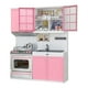 thumbnail image 3 of Mini juego de juguetes de cocina moderna con luces y sonidos para Rosado Sunnimix Modern Kitchen Toys, 3 of 8