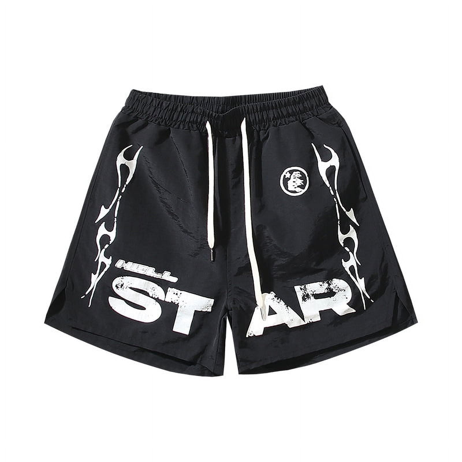 Hellstar Shorts for Men Flame Shorts Summer Trend Casual Hellstar Shorts for Men Flame Shorts Summer Trend Casual