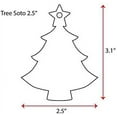 thumbnail image 2 of 25 Units Acrylic Christmas Ornaments Tree 1/8" Thick – Clear or Solid Color – (Size 2.5") Made in USA, 2 of 5