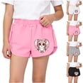 thumbnail image 7 of Virmaxy Kitty Print Elastic Waist Cotton Dolphin Shorts for Girls Loose Casual Summer Outerwear Breathable Playwear for Daily Activities, for 3-12Y, 7 of 7