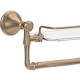 thumbnail image 4 of Estante de cristal DELTA 79710-CZ de 18 cm con barra de bronce champán, 4 of 8