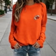 thumbnail image 2 of Kaondbfi Womens Football Embroidered Sweatshirt Casual Crewneck Pullover Long Sleeve Tops for Football Fans Fall Essentials Clothes, 2 of 6