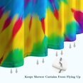 thumbnail image 6 of Colorful Rainbow Tie Dye Spiral Pattern Shower Curtain 36"x72" ,Bathroom Decorative Shower Curtains Set with 12 Hooks,Modern Waterproof Washable Shower Curtain, 6 of 6