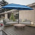 thumbnail image 7 of Autlaycil 15ft 3-Tiers Patio Umbrella with Airflow Smooth and Stable, Lock Bolt and Crank Rectangular umbrella for Deck Lawn Garden Yard, Navy BLue, 7 of 7