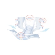 Seni Super Plus Adult Incontinence Brief L Heavy Absorbency Breathable / Overnight, S-LA25-BP1, Severe, 25 Ct
