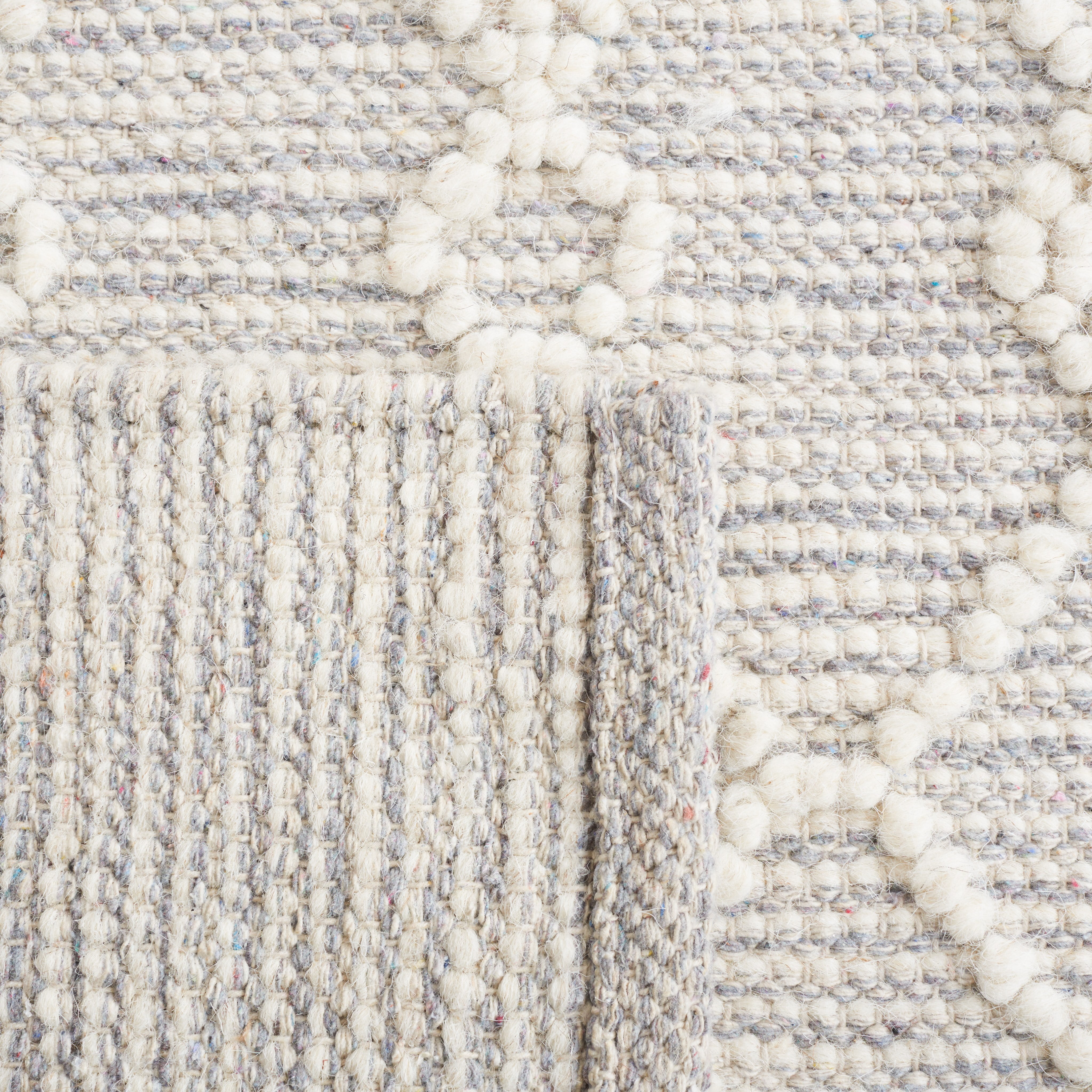 SAFAVIEH Natura Clive Geometric Runner Rug, Ivory/Grey, 2'3" x 8'