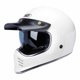 thumbnail image 3 of Casco de motocicleta Black Flame, estilo vintage, de cara completa, resistente al desgaste, accesorios de carreras, transpirable, para motocross, protección anticaídas, 3 of 5