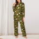 thumbnail image 2 of Balery Gnomes Playing in the Garden Conjunto de Pijama con Estampado para Mujer, Conjunto de Dos Piezas con Manga Larga, Ropa de Dormir Suave con Bolsillos, Pijamas Cómodos-Medium, 2 of 7