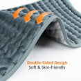 thumbnail image 2 of Jinsinto Extra Large Heating Pad with Rapid Heat Technology and 6 Temperature Settings, Flannel Heating Pad/Back/Neck/Shoulder/Abdominal/Leg Pain Relief (Green) 60*30cm, 2 of 5