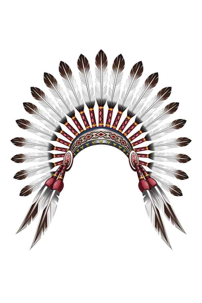 head 25 x 8 x 5 inch US Native American 