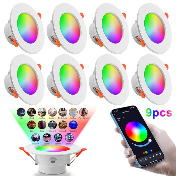 Bombilla LED RGB 10W Control remoto IR 85-265V Atmósfera nocturna
