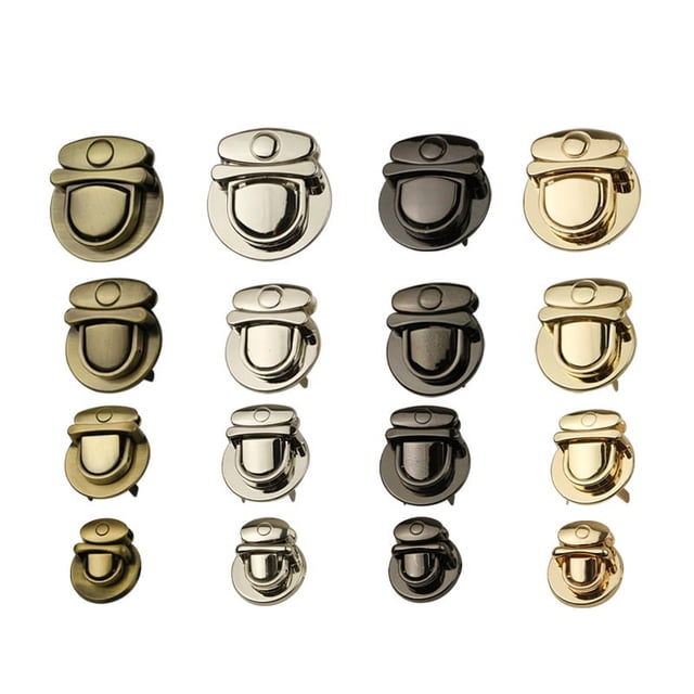 Accesorios de hardware para bolsos de mano, cerradura de equipaje de aleación de zinc, hebilla de cerradura de pico de pato, cerradura de presión redonda de aleación