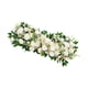 thumbnail image 5 of Arco de boda artificial con flores, arreglo floral falso, letreros rústicos de bienvenida para Blanco, 5 of 9