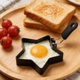 thumbnail image 2 of Noothes Egg Shaper For Frying Pan Heart Shape Pancakes Mold Pancake Ring Fried Egg Ring Square Egg Mold Multi Shape Breakfast Set, 2 of 5