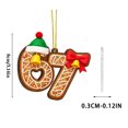 thumbnail image 6 of WKSCLPAI Funny 67 Ornament 2D Acrylic Gingerbread Hanging Decorations for Xmas Tree Christmas Meme Decor - Santa Themed Holiday Gift for Teens & Humor Lovers, 6 of 6