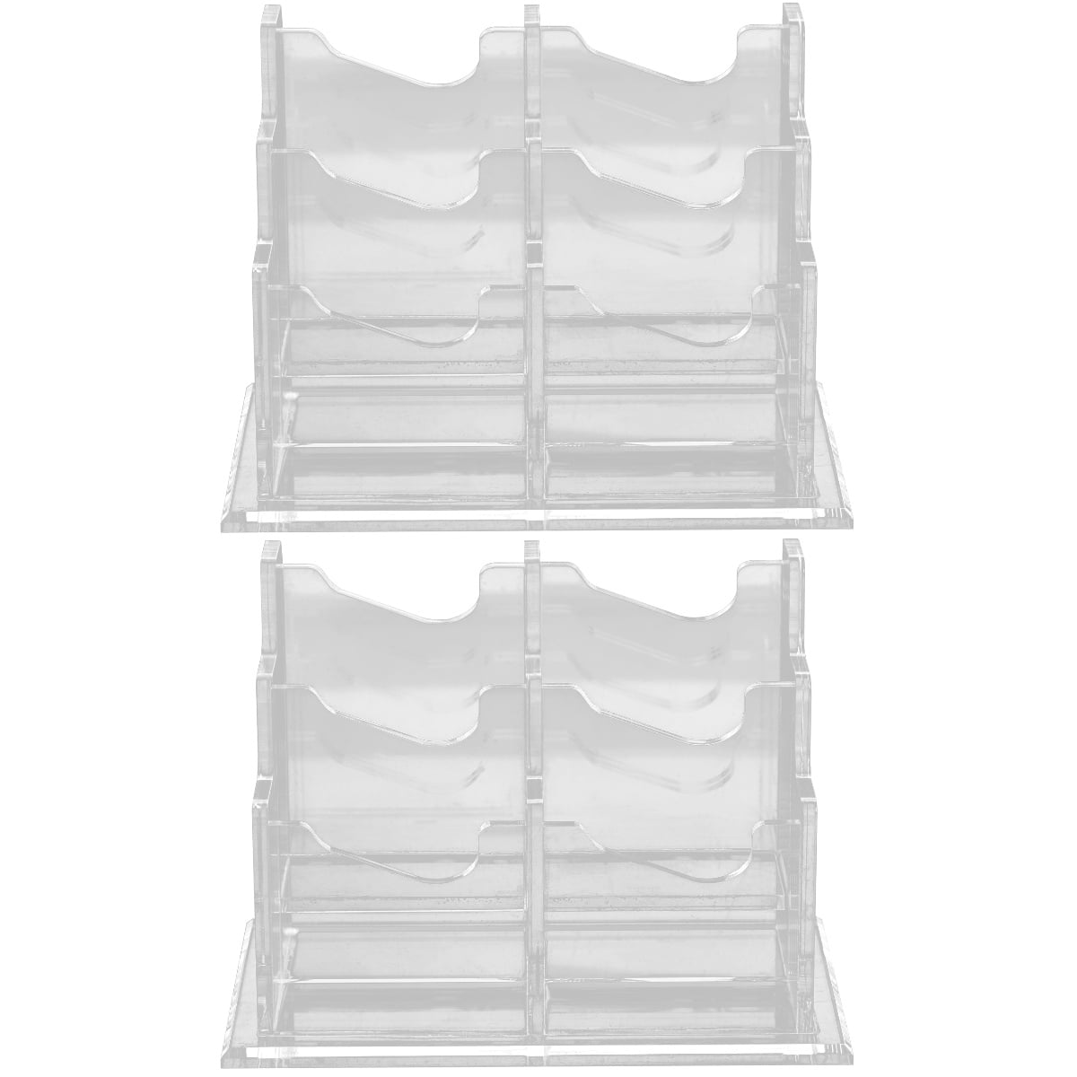 FRCOLOR 2pcs Business Cards Holder Name Cards Container Cards Storage Holder Office Supply