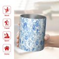 thumbnail image 5 of 12oz Coffee Tumblers Pioneer Flower Floral Print Pattern Stainless Steel Vacuum Insulated Travel Tumbler Coffee Cups Mug with Lid and Straw with Cleaning Brush for Cold & Hot Drinks, 5 of 5
