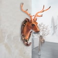 thumbnail image 4 of Gancho de Pared Jadeshay Forma de Animal Resina Color Oro Antiguo, 4 of 8