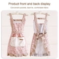 thumbnail image 2 of Floral Kitchen Aprons for Women with Pockets, Adjustable Cooking Apron, Cotton Chef Baking Apron, Gardening Kitchen Apron Durable Apron for Home, 2 of 7