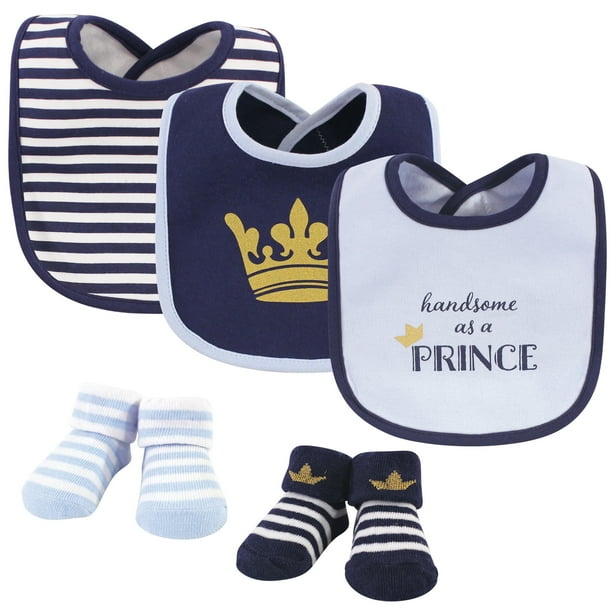 Hudson Baby Hudson Baby Baby Boy Bibs and Socks Set, 5pc Walmart