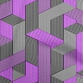 thumbnail image 1 of oneOone Cotton Poplin Twill Purple Fabric Geometrical Sewing Material Print Fabric By The Yard 56 Inch Wide, 1 of 4