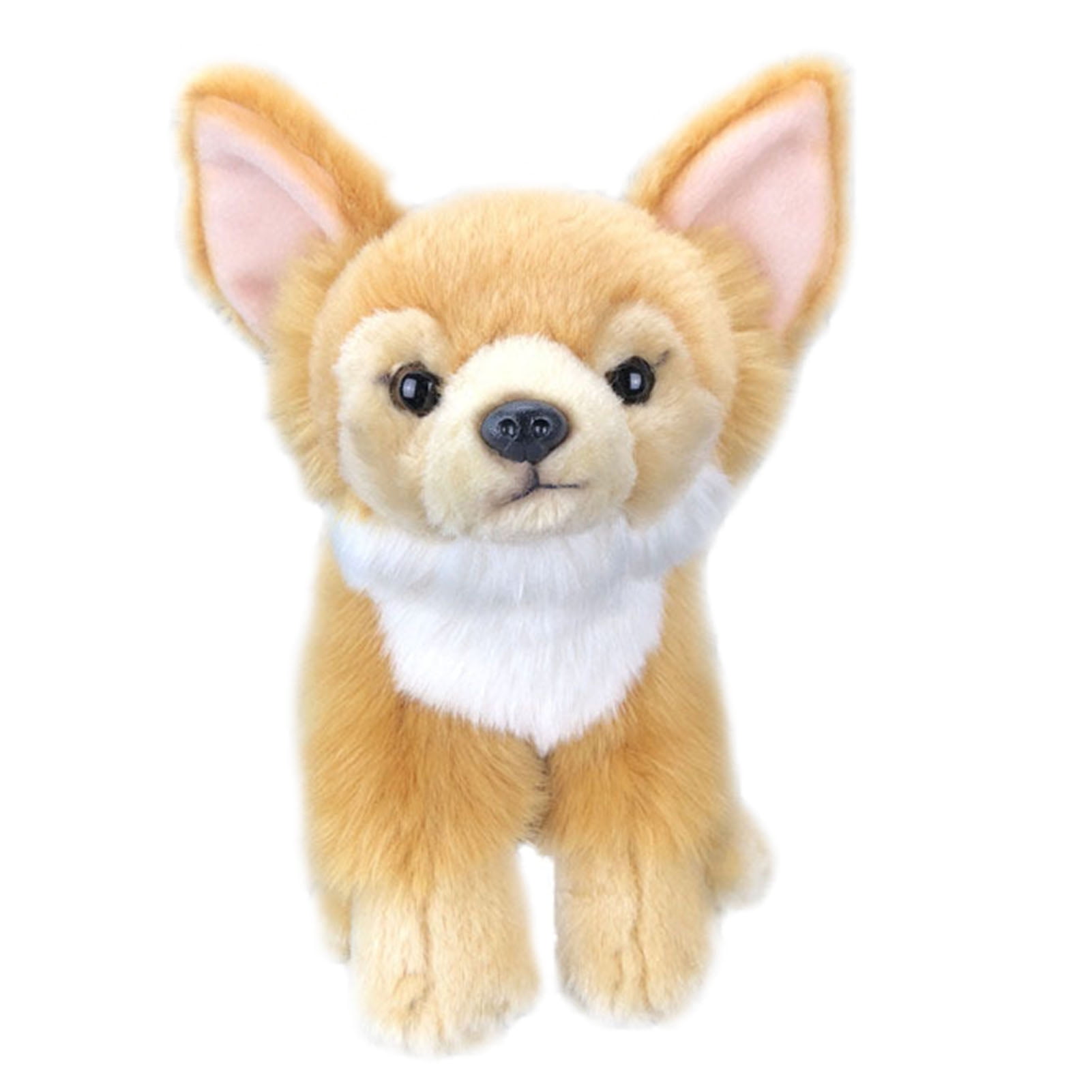 ZHONGXIN Made Simulation Chihuahua Dog Stuffed Animal - 10 inch Cute Chihuahua Dog Plush Toy, Lovely Dog Plush Toy Model As Gift Toy Gift C