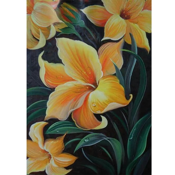 Taladro Pintura Diamante (DB2567) 5D DIY Flor Completa Punto de Cruz Kits de Mosaico (11) 30x40cm FLhrweasw Nuevo