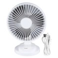 thumbnail image 1 of Ventilador de escritorio USB recargable de 4 velocidades, ventilador de refrigeración para mesa de escritorio, ventilador de oficina silencioso giratorio de 90° para el hogar, dormitorio y dormitorio, 1 of 15