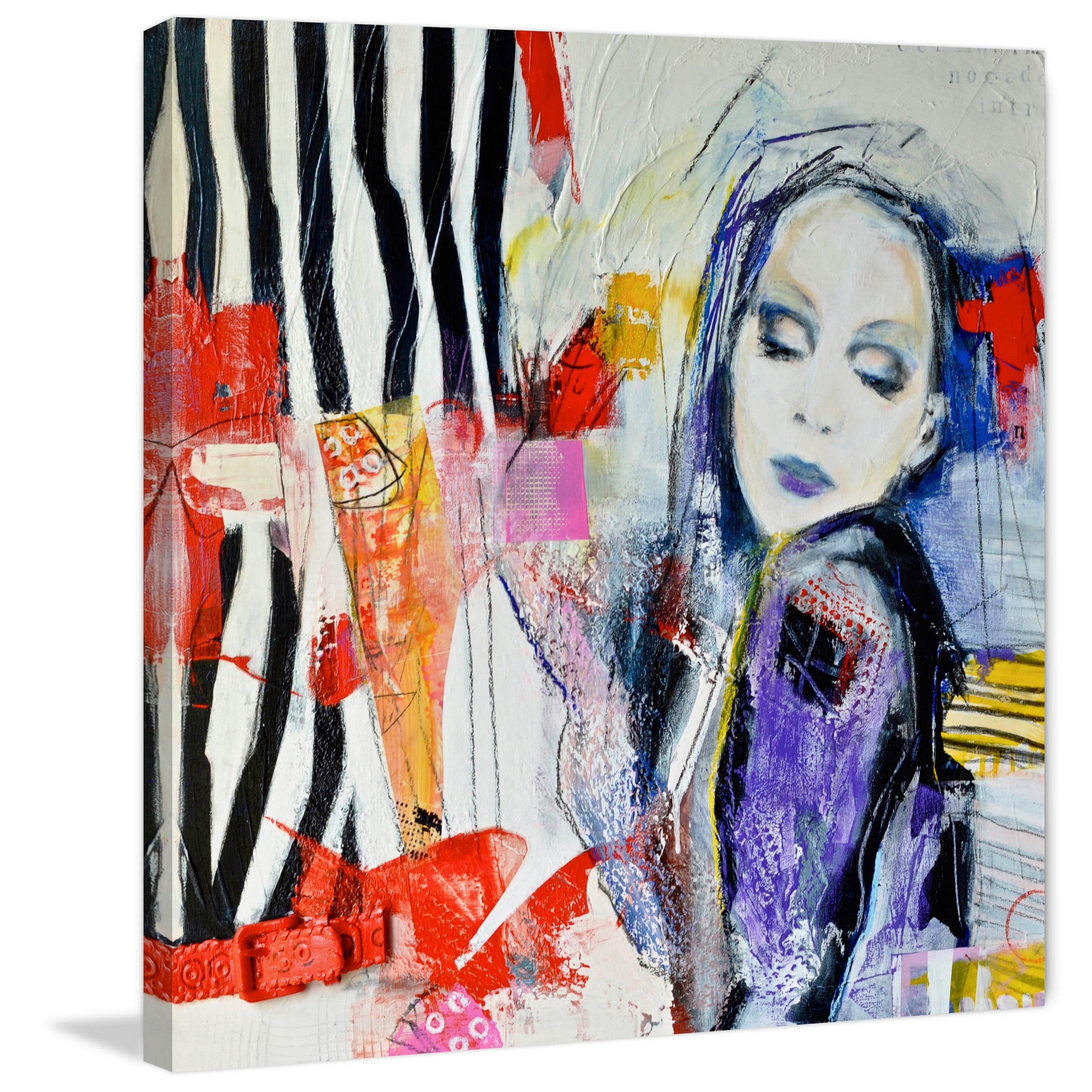 "Upside down Inside Out" Painting Print on Wrapped Canvas